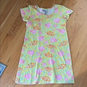 Lilly Pulitzer vintage white label crewneck short sleeve dress/coverup size S